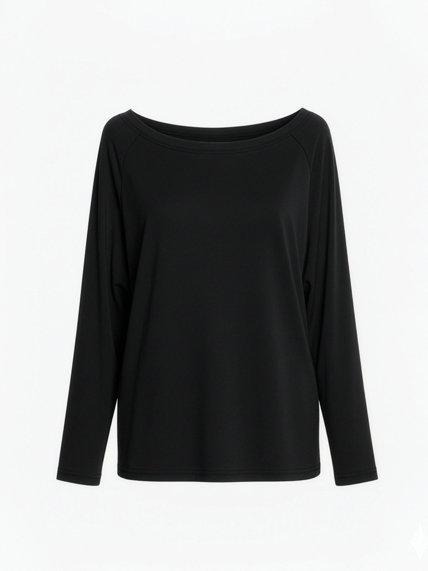All Day Basic Off Shoulder Top Black