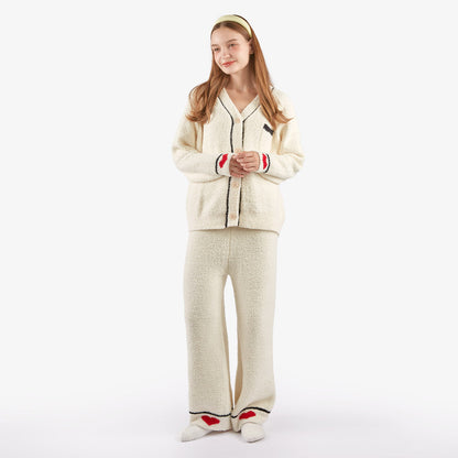 Sweetheart Heart-Point Ultra-Soft Fleece Pajama Set