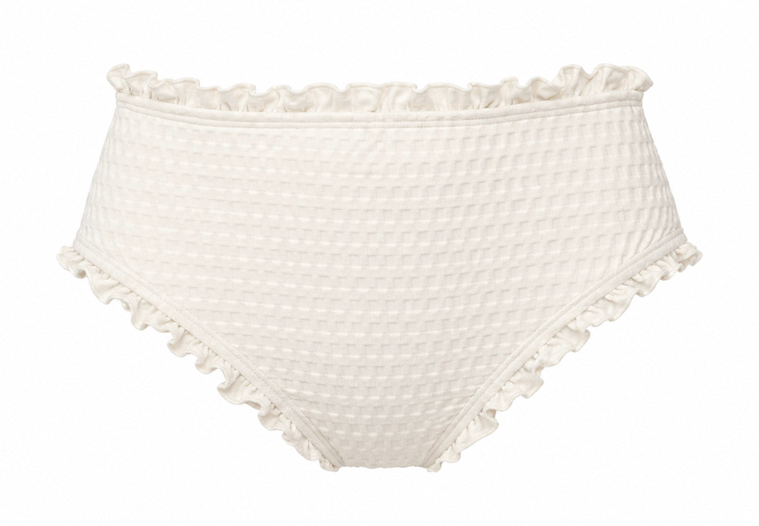 Gingham Puff Sleeve Swim Bottoms