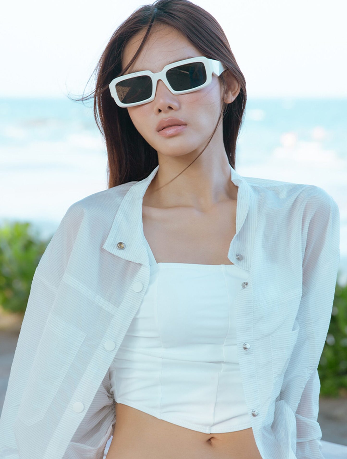 Breezy Days Sheer Windbreaker