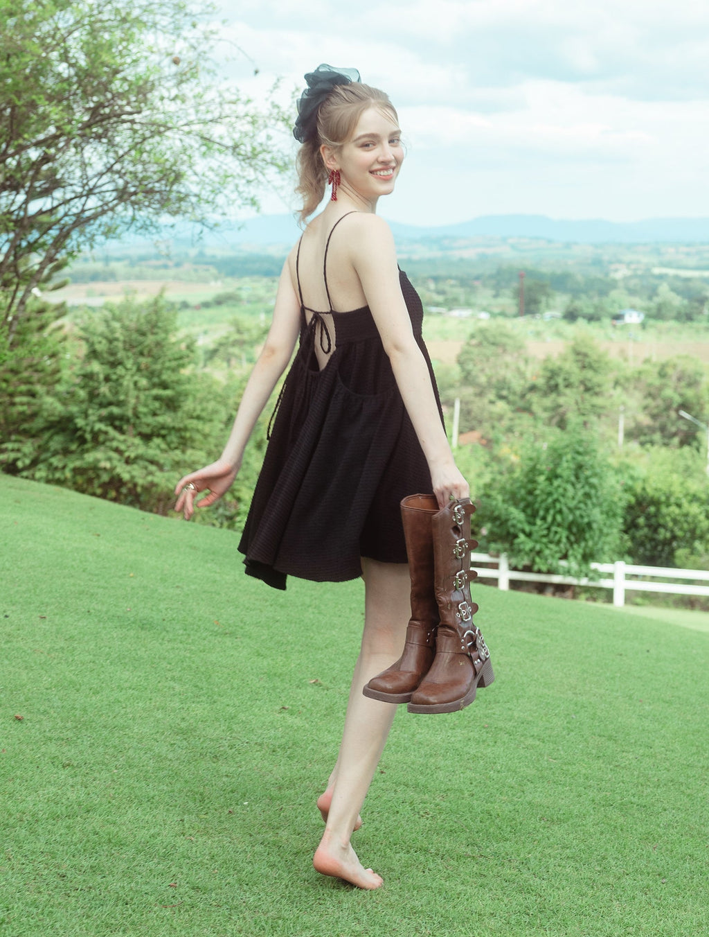 Breezy Charm Button Dress