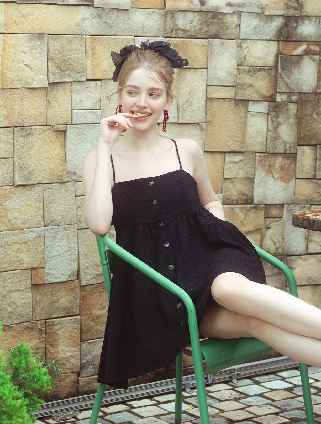 Breezy Charm Button Dress