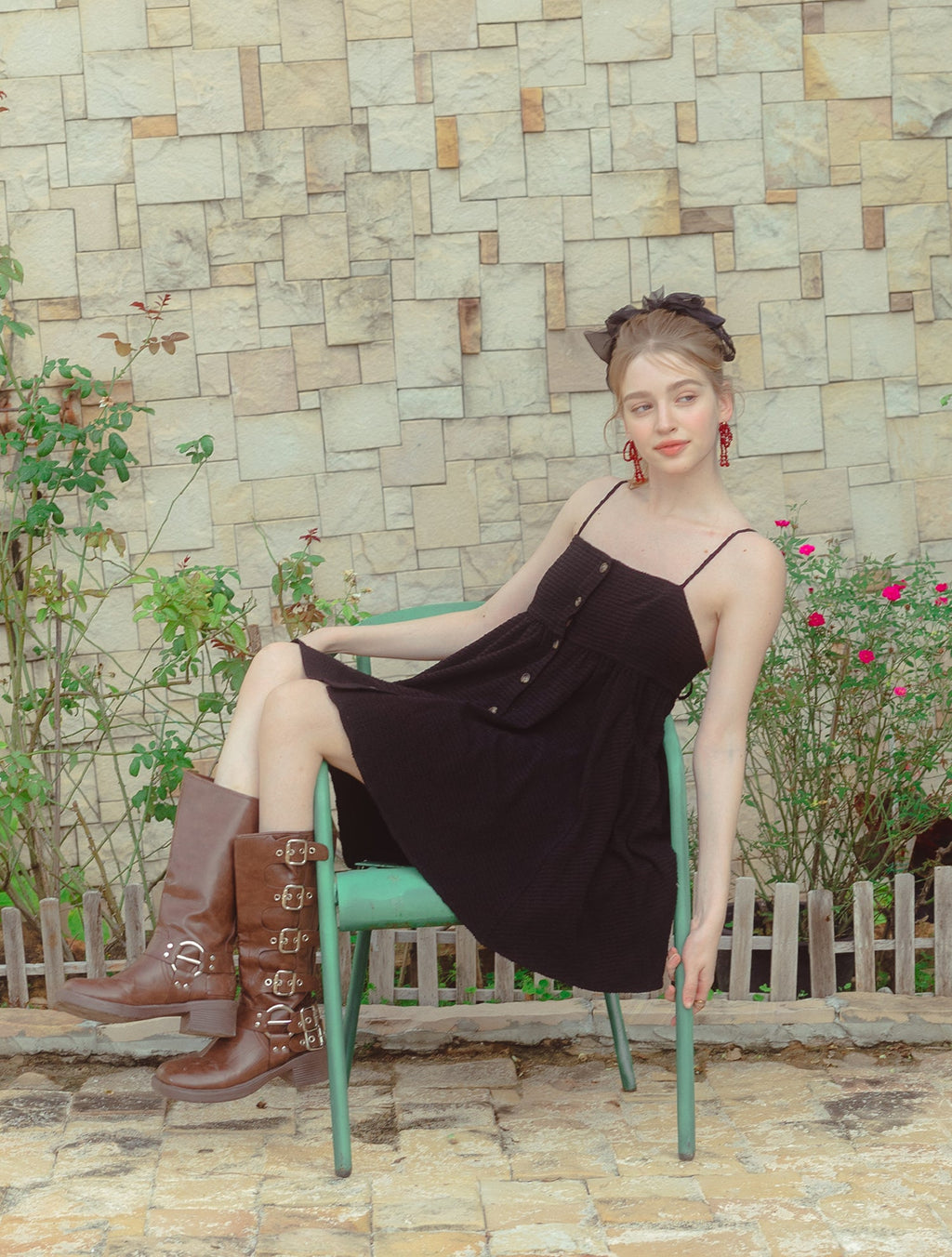 Breezy Charm Button Dress