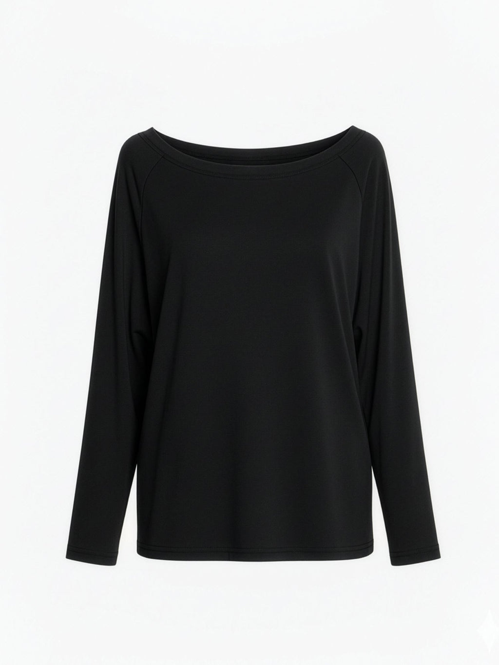 All Day Basic Off Shoulder Top Black
