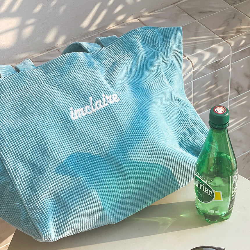 Corduroy Beach Tote Sky