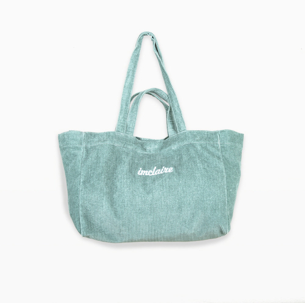 Corduroy Beach Tote Khaki