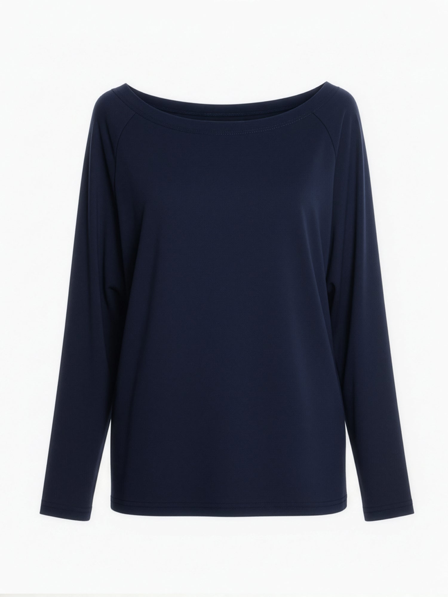 All Day Basic Off Shoulder Top Navy