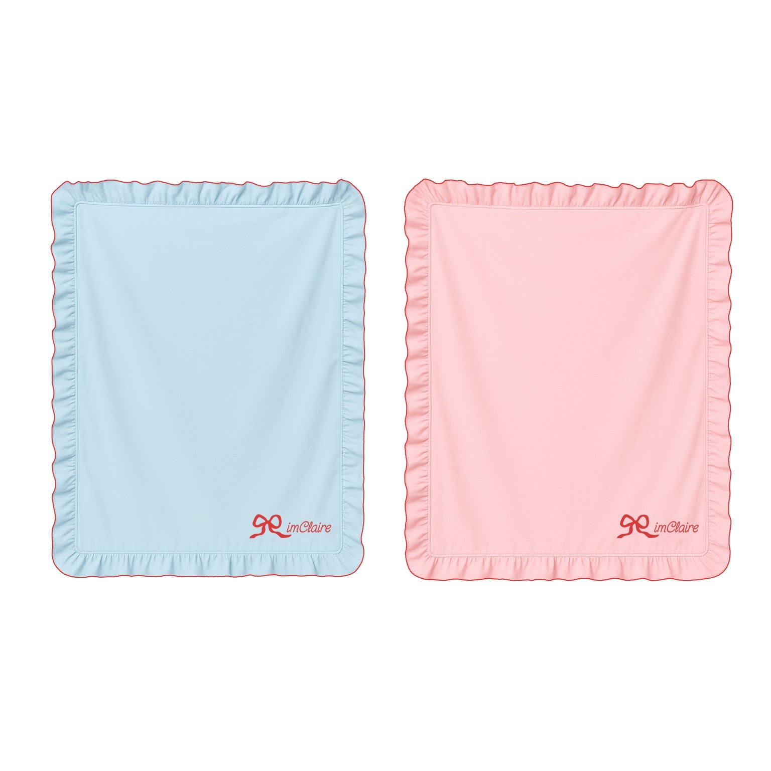 Ruffle Picnic Blanket Pink