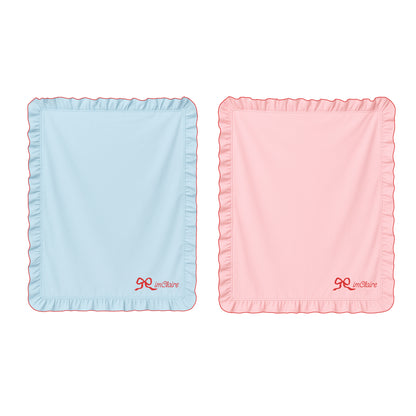 Ruffle Picnic Blanket Blue