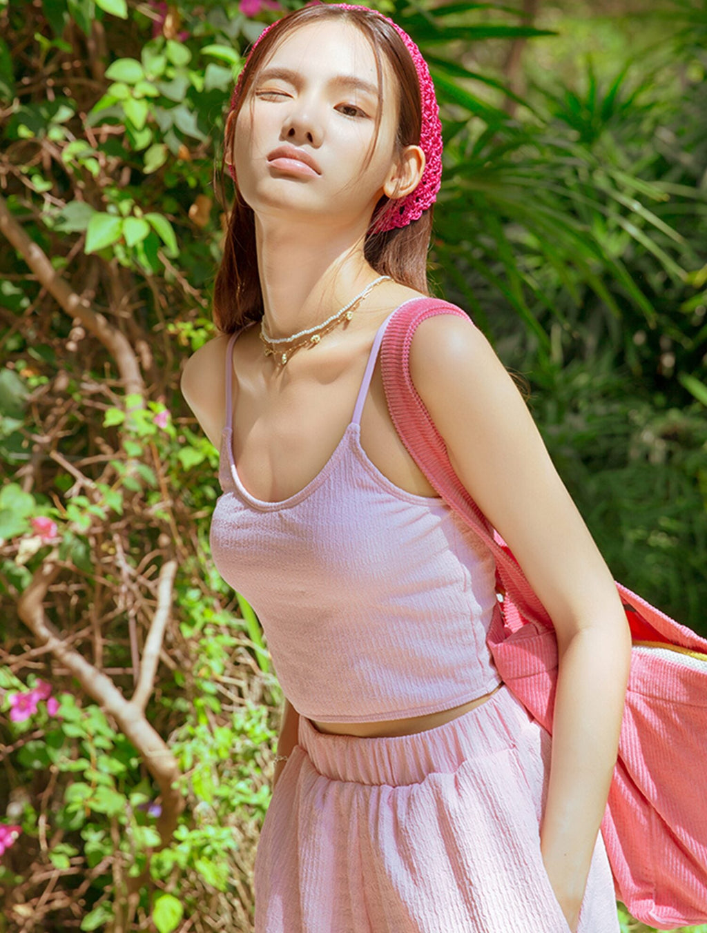 Cozy cover Bikini Set of 3 Pink