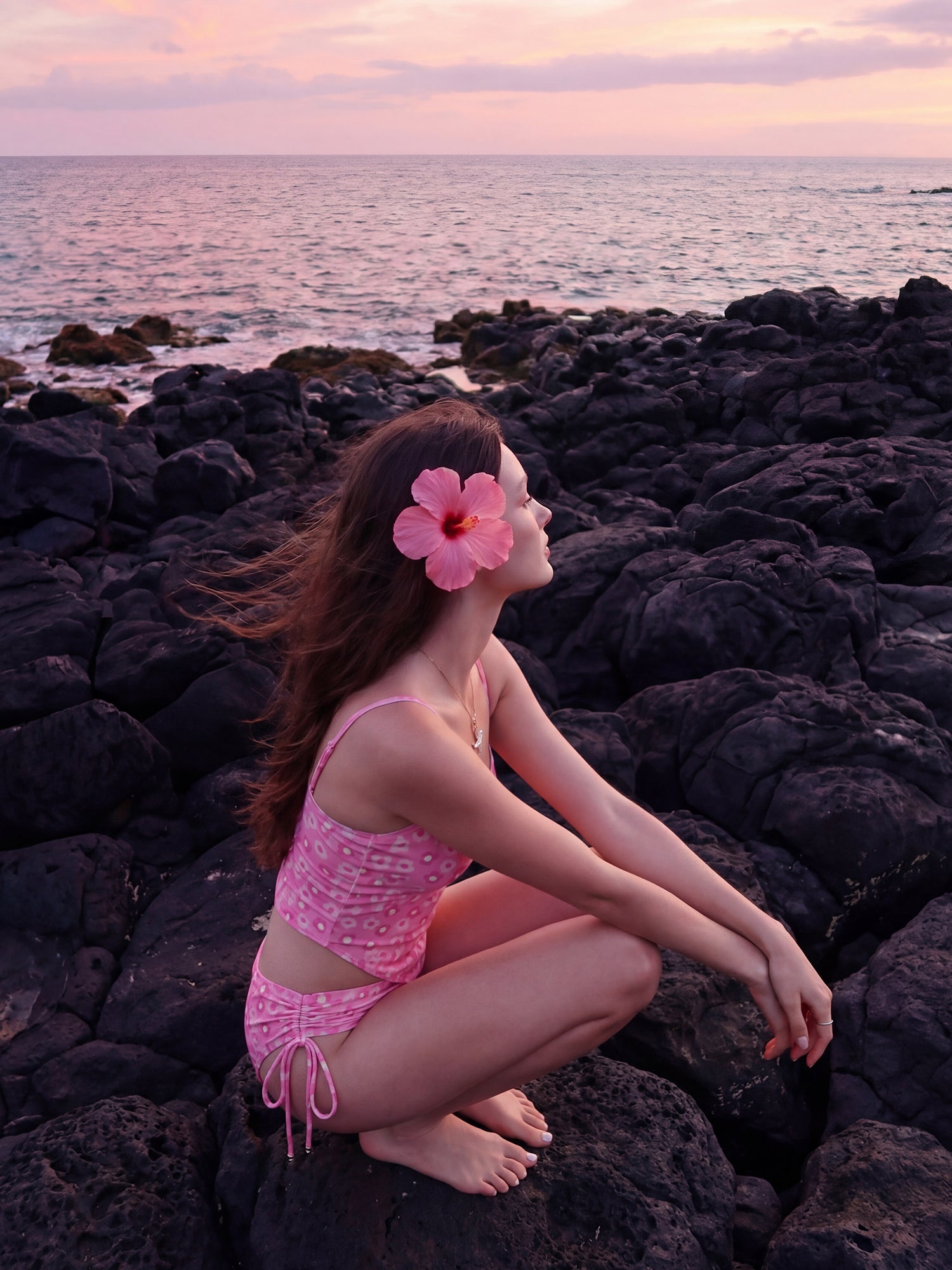 Blooming Pink Bustier Bikini