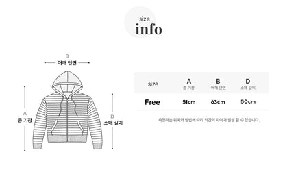 Terry Stripe Zip Up Hoodie Lemon