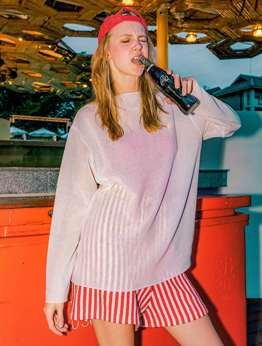 Pantalones cortos Terry rojos