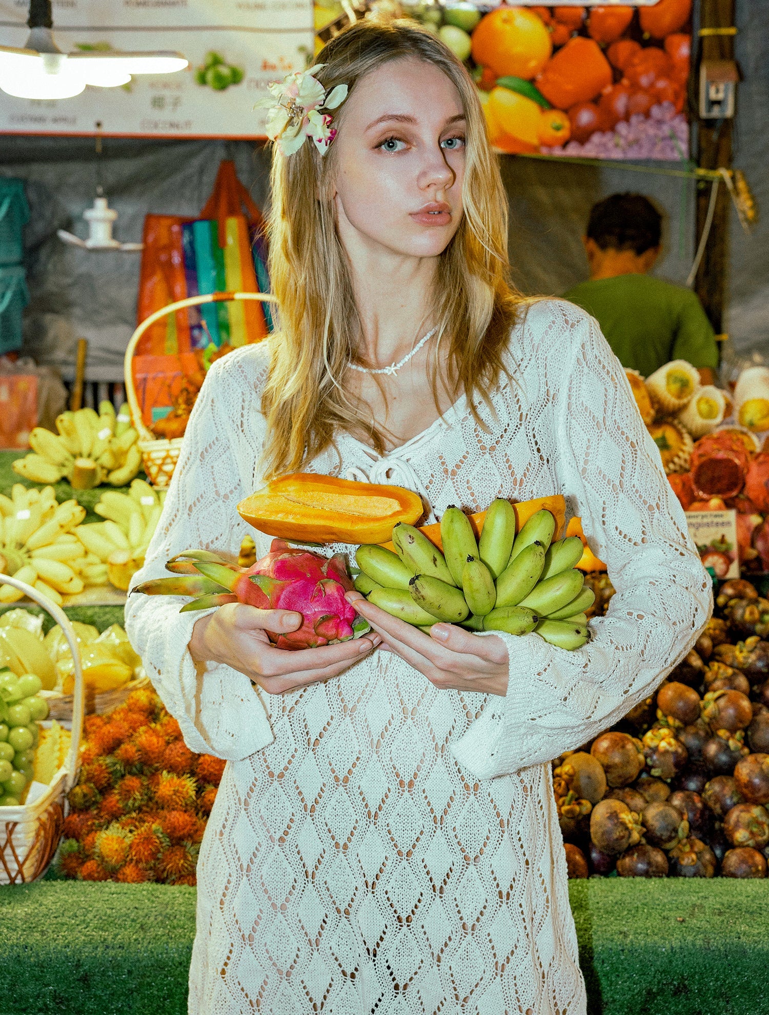 Elegant Crochet Lace Dress – Boho Style