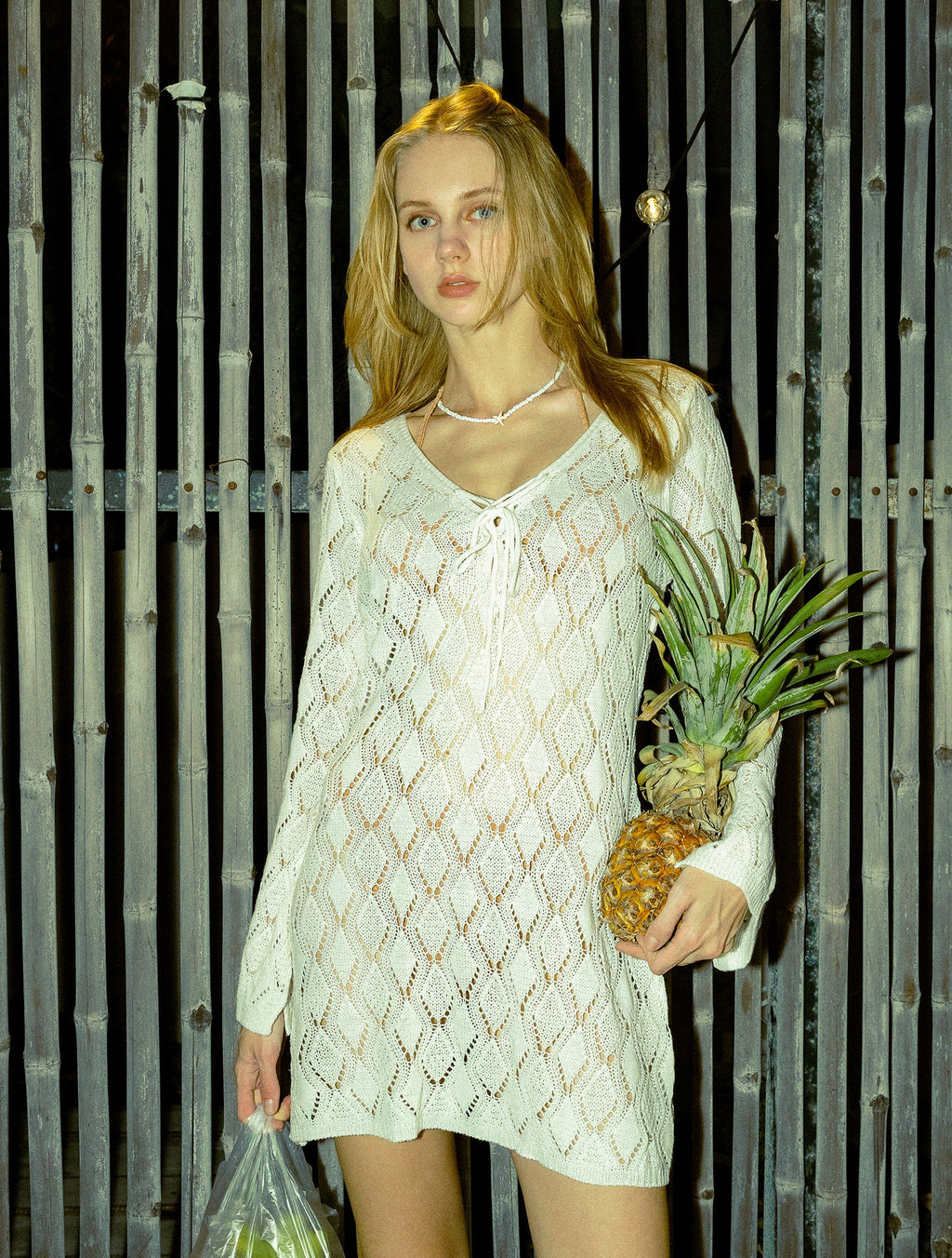 Elegant Crochet Lace Dress – Boho Style