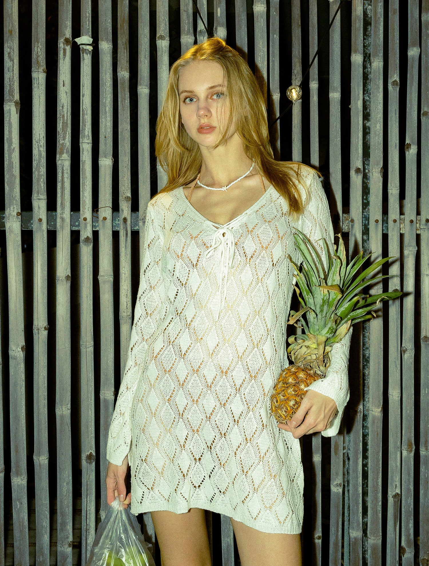 Elegant Crochet Lace Dress – Boho Style