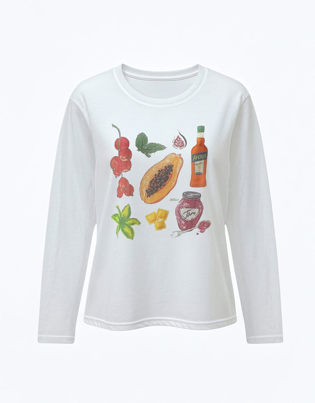 Tropical Loose Beach Cover-Up Long Sleeve