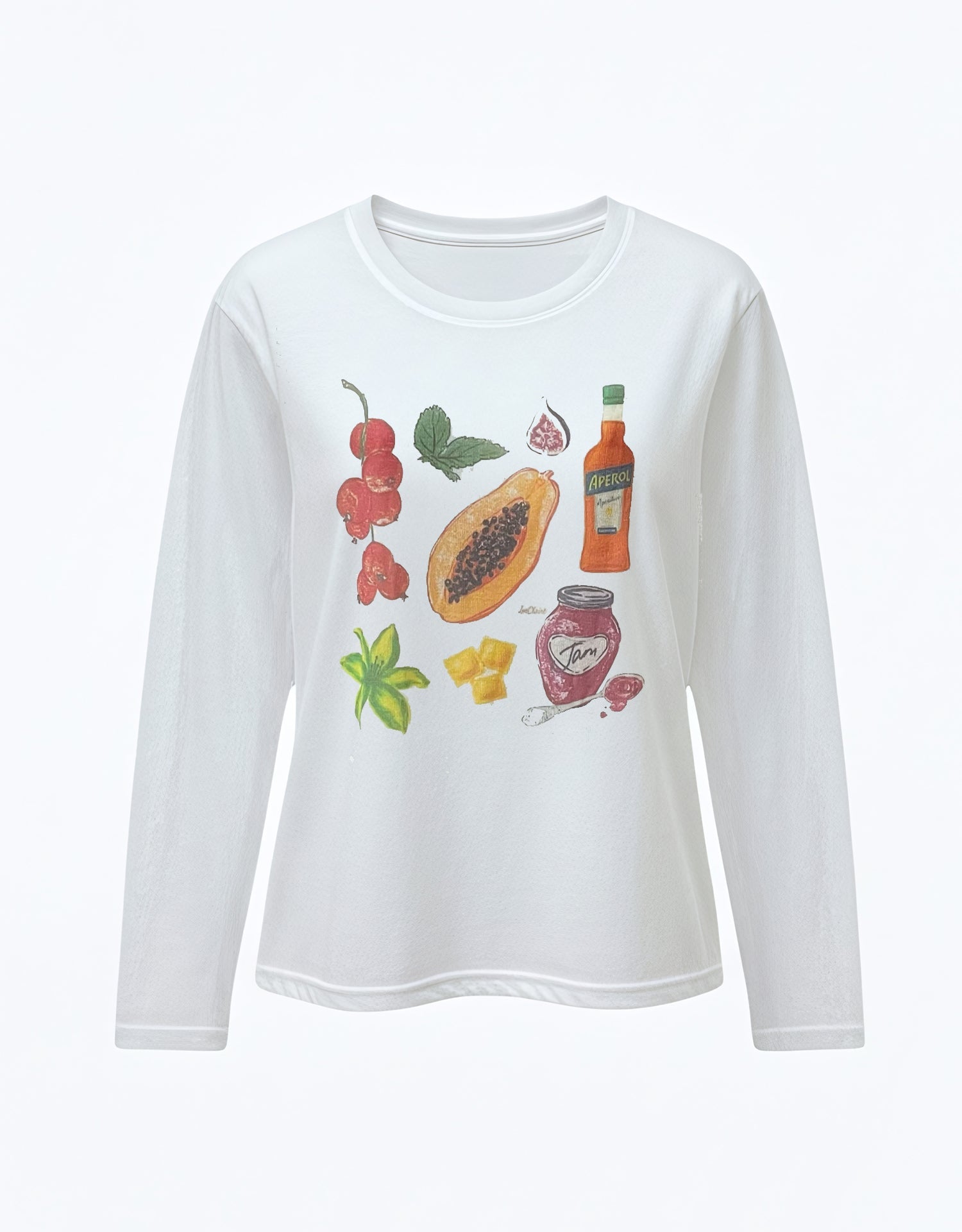 Tropical Loose Beach Cover-Up Long Sleeve