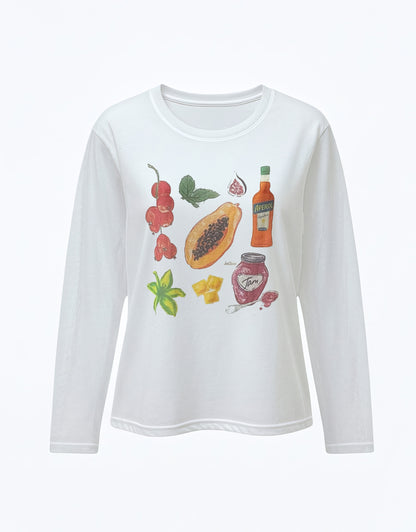 Tropical Loose Beach Cover-Up Long Sleeve