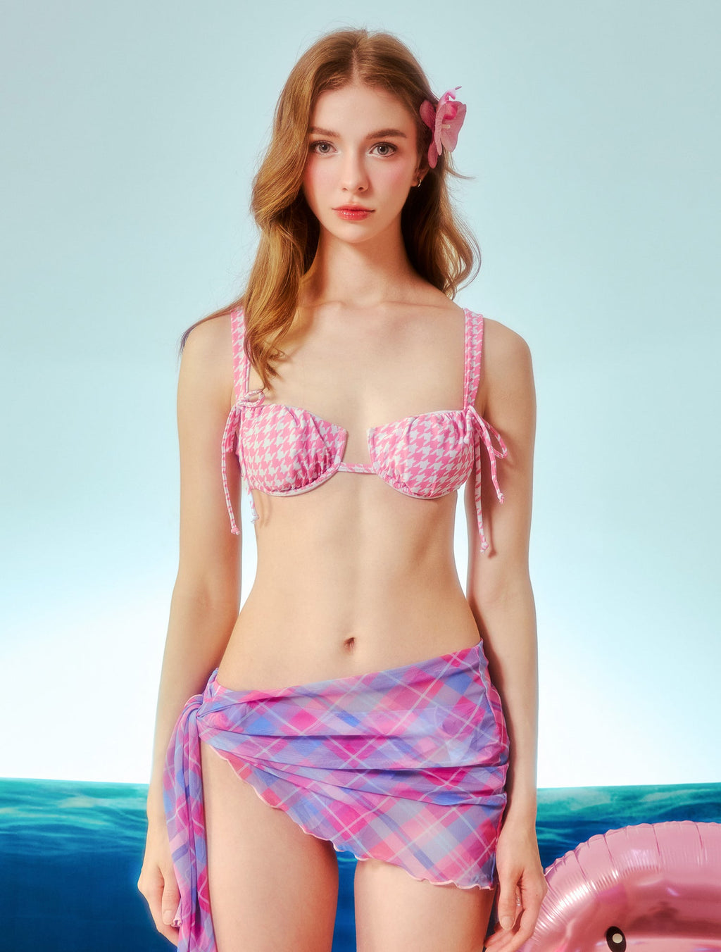 Plum Picnic Check Salon