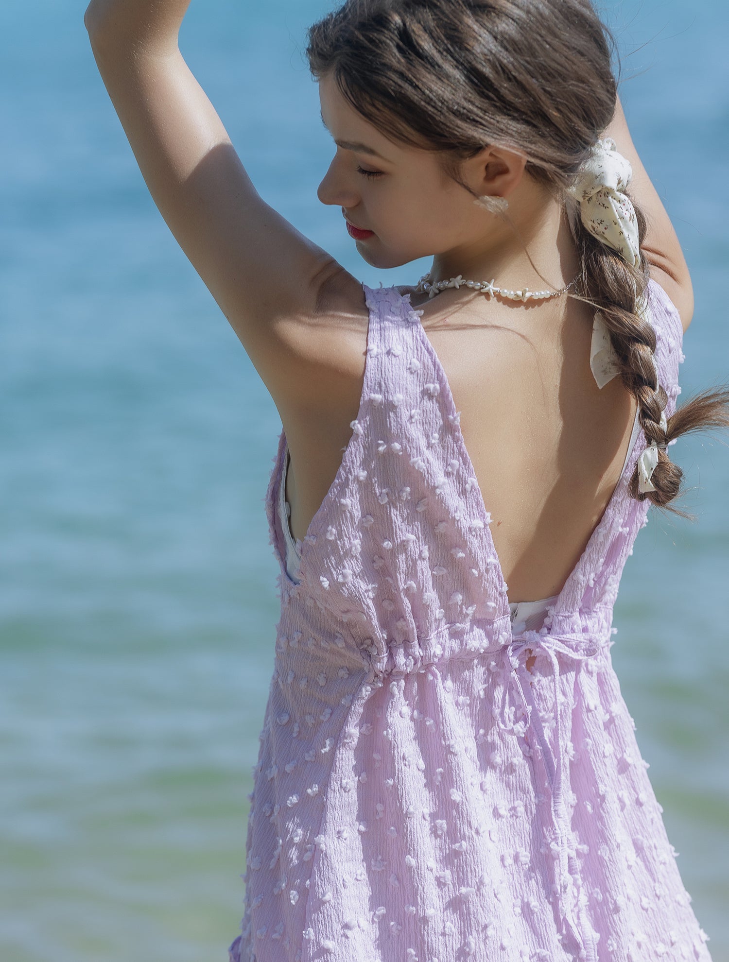 Bliss Boho Mini Dress Pink