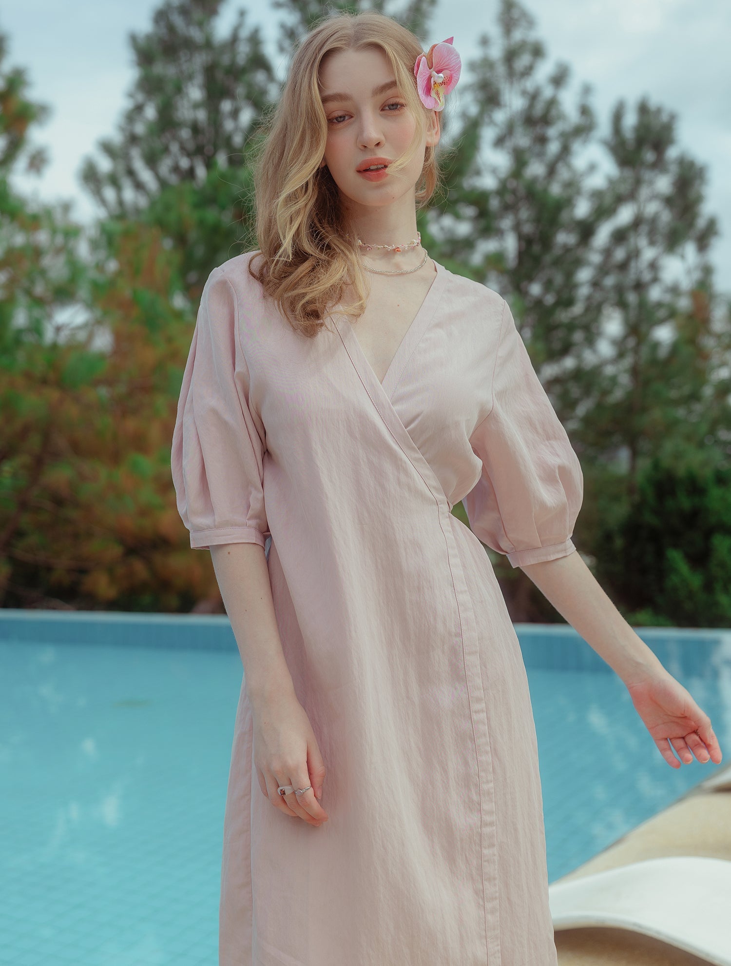 Breeze Blush Cover-Up Robe Pink